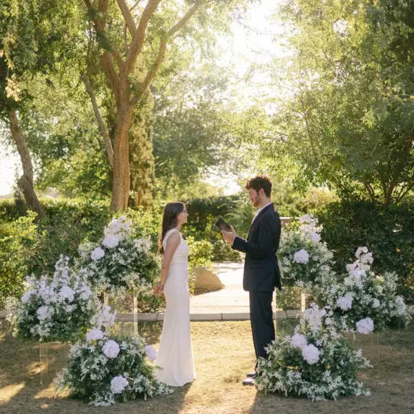 Ceremony decor by Something Borrowed Co.