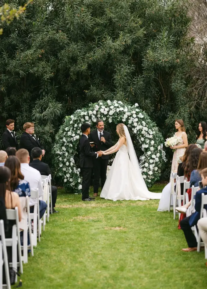 White rose arch